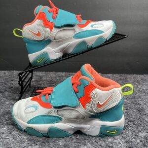 Nike Air Speed Turf Kids BV2526-101 2Y White/Teal/Orange GUC